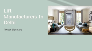 Best Lift Dealers In India - Trezor Elevators