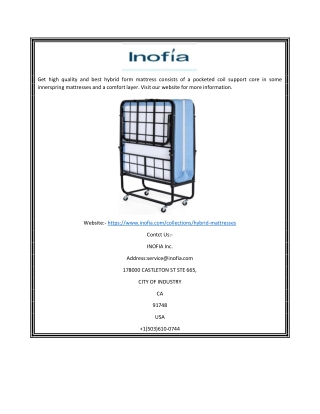 Hybrid Foam Mattress | Inofia.Com