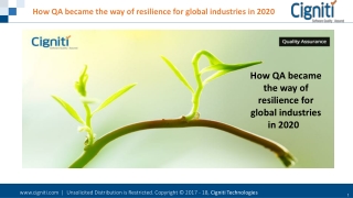 How QA became the way of resilience for global industries in 2020