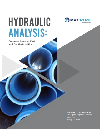 COMPARINGPIPE HYDRAULICS:THE IMPORTANCE OF EQUIVALENT PRESSURE CLASS AND A DECLINING “C” FACTOR FOR DI PIPE