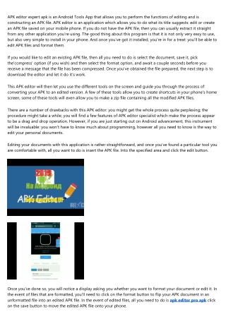 APK Editor - How to Edit Your APK