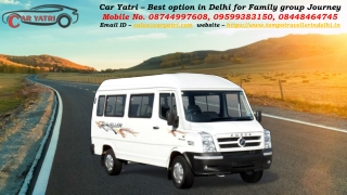 Tempo Traveller on Rent in Delhi