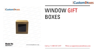 Show off your Product using window gift boxes with your logo