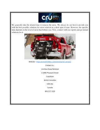 Ice Control and Removal Services in North Vancouver, BC