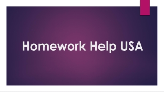 Homework Help USA