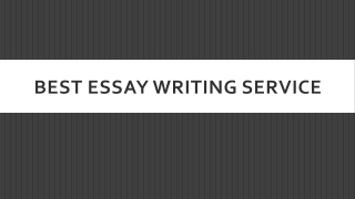 Best Essay Writing Services