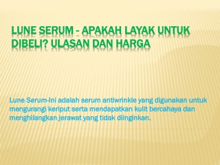 Lune Serum Ulasan - Dapatkan Kulit Nyalewa Anda Terungkap Dalam Waktu singkat!