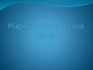 Plagiarism Statistics and Trends