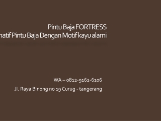 WA 0812-9162-6106 Pintu Besi Rumah Modern,