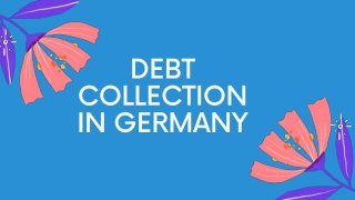 DEBT COLLECTION IN GERMANY