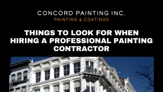 Things to look for when hiring a professional painting contractor