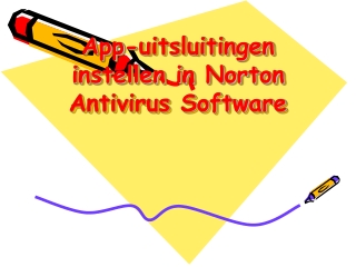 App-uitsluitingen instellen in Norton Antivirus Software