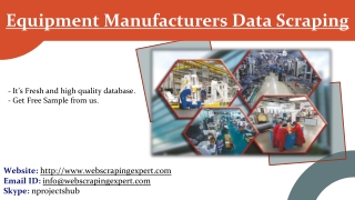 Equipment Manufacturers Data Scraping