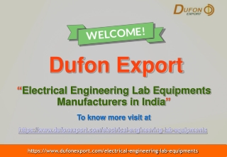 Electrical Engineering Lab Equipments Manufacturers in India