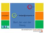 Bert Jan van der Steeg SharePoint Consultant