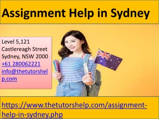 Assignment Help in Sydney