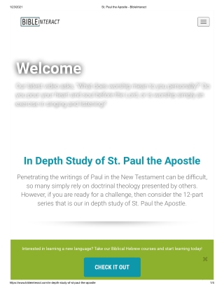 Bibleinteract - Get In Depth Study of St. Paul the Apostle