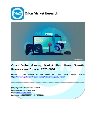 China Online Gaming Market Research and Forecast 2020-2026