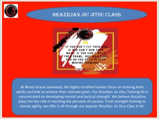 Brazilian Jiu Jitsu Class