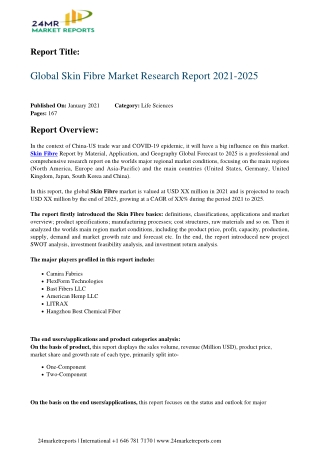 Skin Fibre Market Research Report 2021-2025