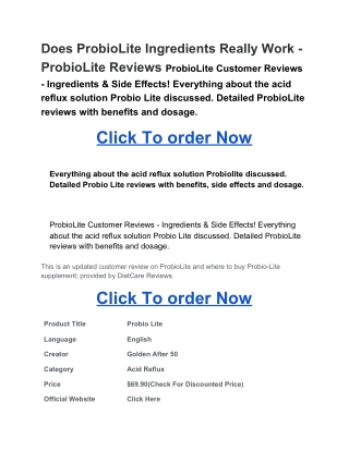 Does ProbioLite Ingredients Really Work - ProbioLite Reviews ...