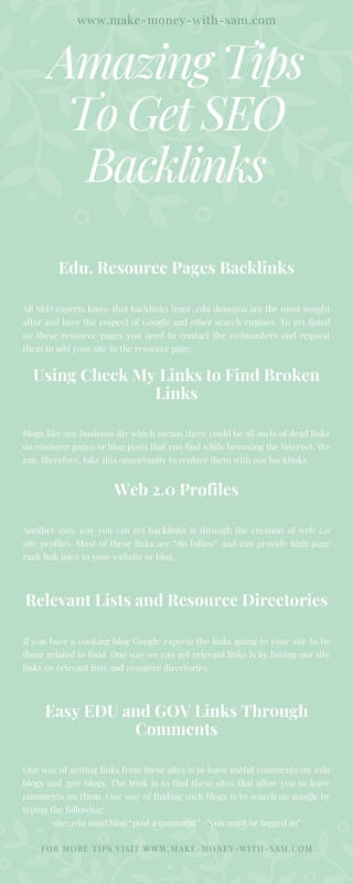 Amazing Tips To Get Backlinks.