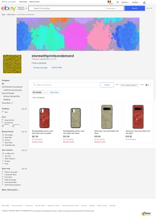 Store with prints on demands, Made by Marcu Ioachim