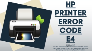 HP Printer Error Code E4 || How Fix HP Printer Error E4