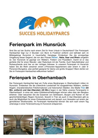 Ferienpark im Hunsrück