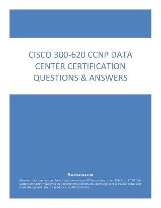 Latest Cisco 300-620 CCNP Data Center Certification Questions & Answer