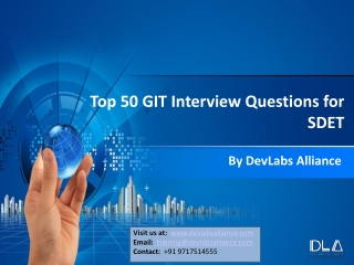 TOP GIT INTERVIEW QUESTION FOR SDET