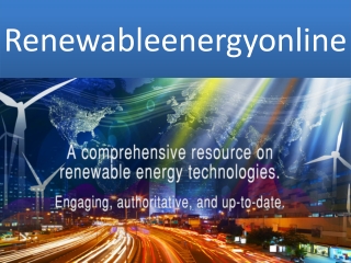 Renewable Energy Education Online