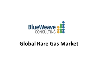 The global rare gas market