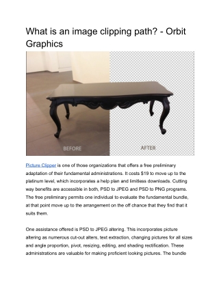 What is an image clipping path