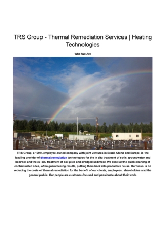 TRS Group - Thermal Remediation Services