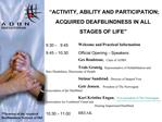 7th Seminar of the Acquired Deafblindness Network of DbI