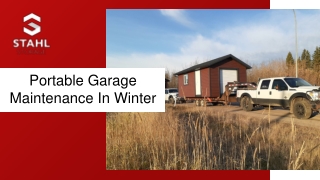 Portable Garage Maintenance In Winter