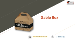 Printed Personalized Branded Gable box in UK