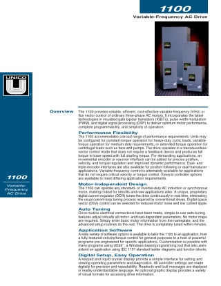 1100 Variable Frequency AC Drive | Unico