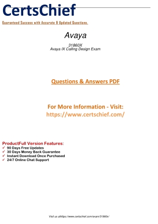31860X Instant Success Exam with Valid Questions Dumps 2020