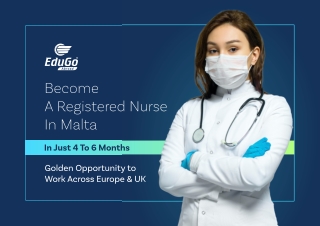 Become A Registered Nurse in Malta in Just 4 To 6 Months