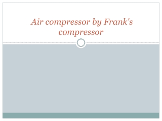 air compressor