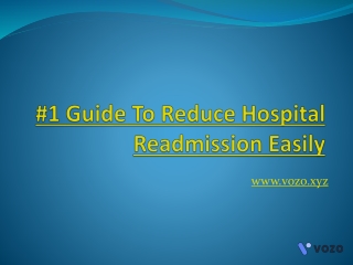 #1 Guide To Reduce Hospital Readmission Easily