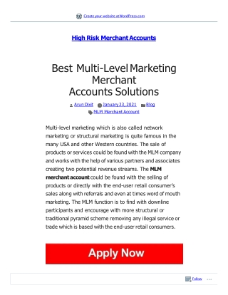 Best Multi-Level Marketing Merchant Accounts Solutions