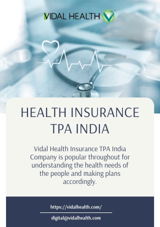 Health Insurance TPA India