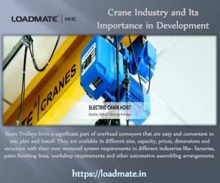 Crane Industry and Its Importance in Development