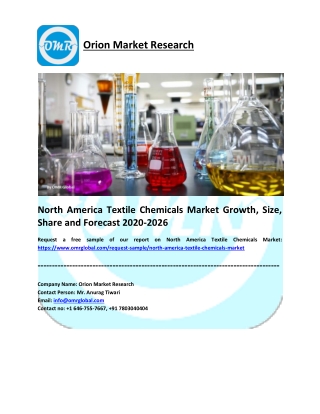 North America Textile Chemicals Market Research and Forecast 2020-2026