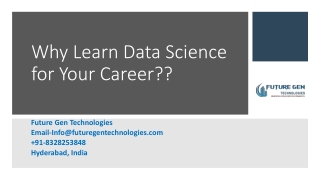 Why learn Data Science for your career?