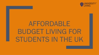 Affordable Budget Living for Students in the UK