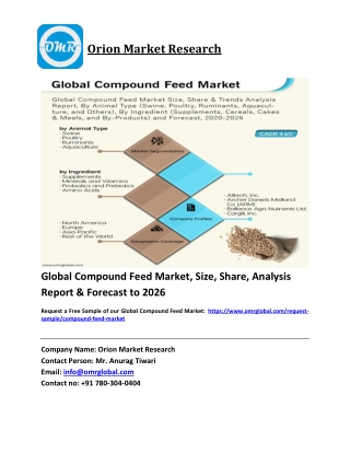 Global Compound Feed Market Growth, Size, Share, Industry Report and Forecast 2020-2026